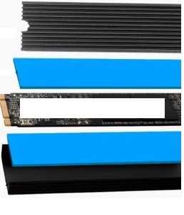 Adapter PCI-E na SSD M.2 NVME key M + radiator
