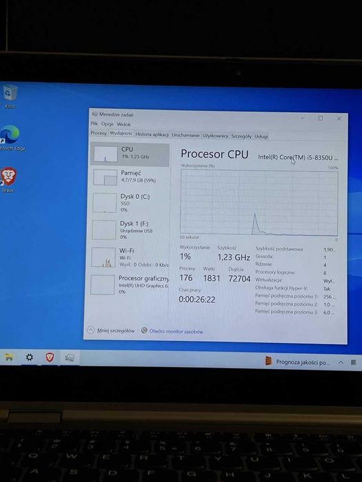 Laptop 2w1 Lenovo ThinkPad X1 Yoga 3gen i5 8350u 8GB RAM 256GB SSD