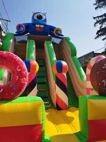 Wynajem dmuchańca Monster, dmuchana zjeżdżalnia