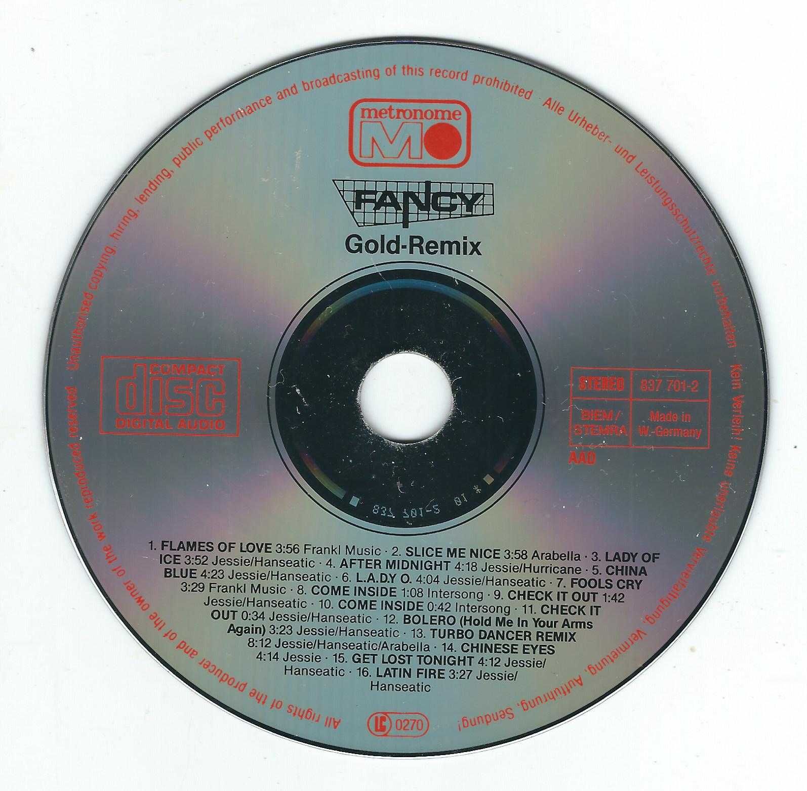 CD Fancy - Gold Remix (1988) (Metronome)