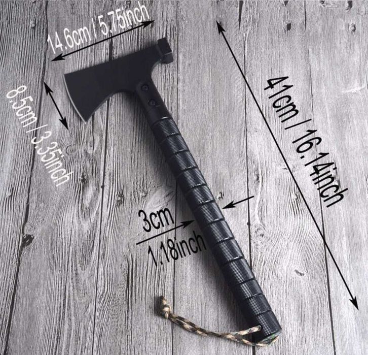 Siekiera Topór Toporek Nóż Maczeta Krzesiwo Kompas Piła