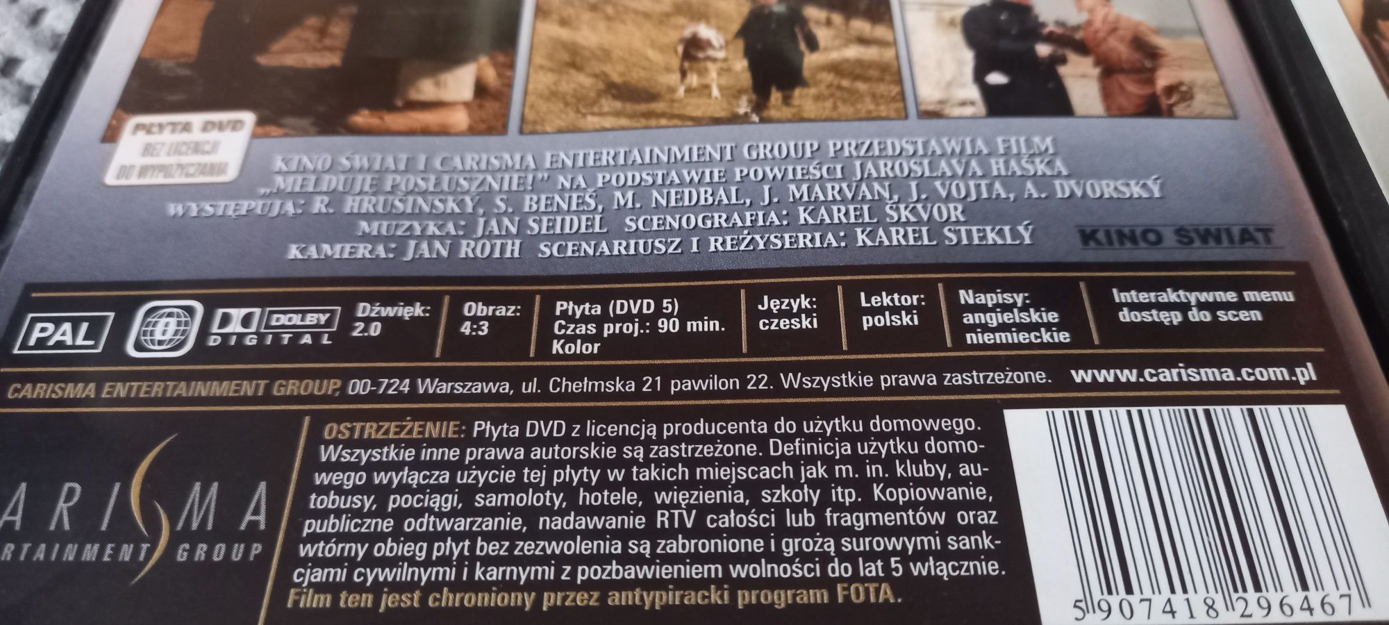 Dobry wojak Szwejk,  melduje posłusznie 2x dvd