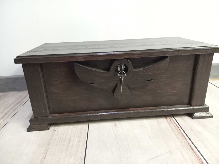 skrzynia, kuferek rustykalna zamykana na kluczyk !!! Prezent !!!