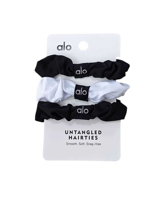 Резинка для волосся Alo Yoga Fresh Mini Scrunchie 3-Pack Black/White