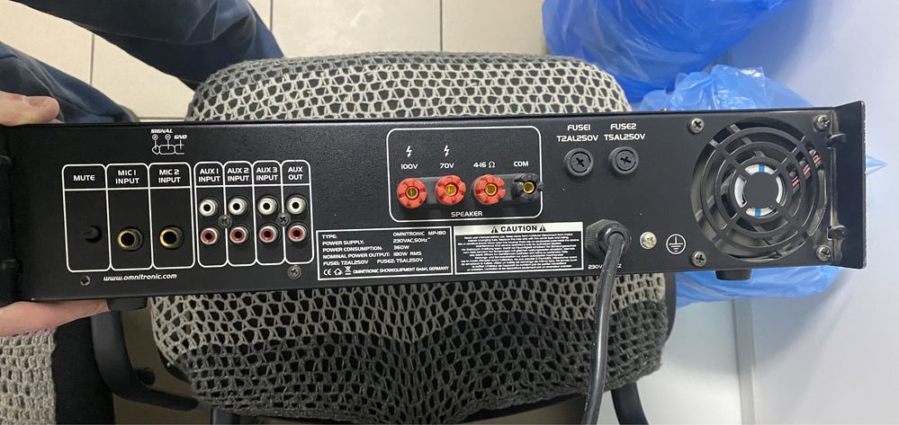 Трансляционный усилитель omnitronic mp 180