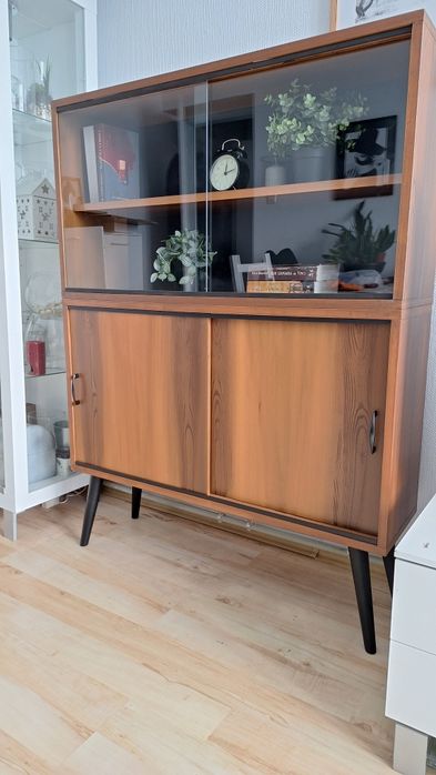 Biblioteczka witryna komoda prl loft po renowacji