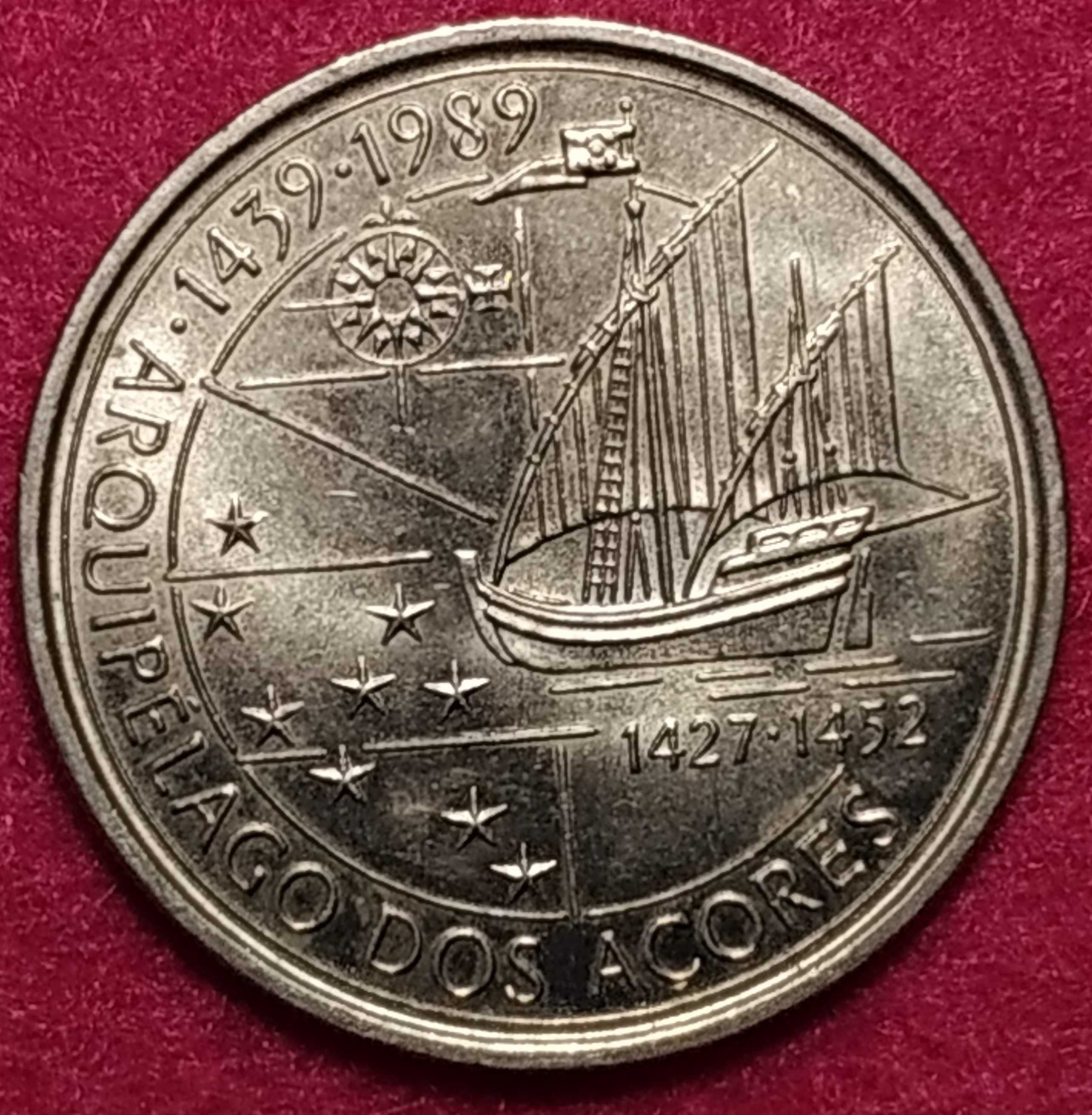 Portugal - moeda de 100 escudos de 1989 Açores
