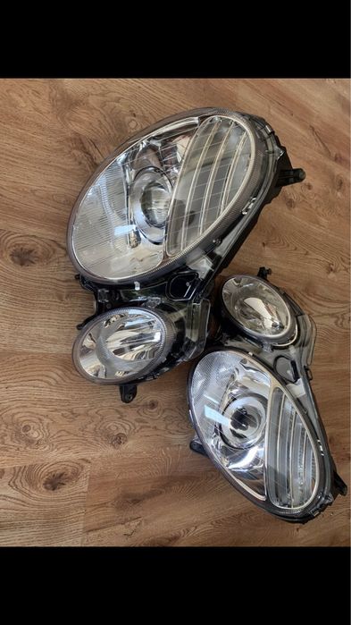 Фари Mercedes W211 BI LED лінзи фара Мерседес 211 заміна лінз запчасти