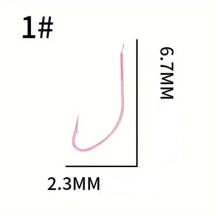 komplet- Haczyki wędkarskie typu biały robak itd.. 90 szt. 3 rozmiary.