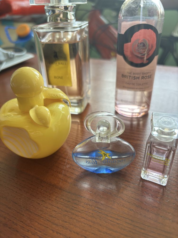 духи  Rose Horseball ,Vicroria Secret, Nina Ricci Nina ,Extra Mekong