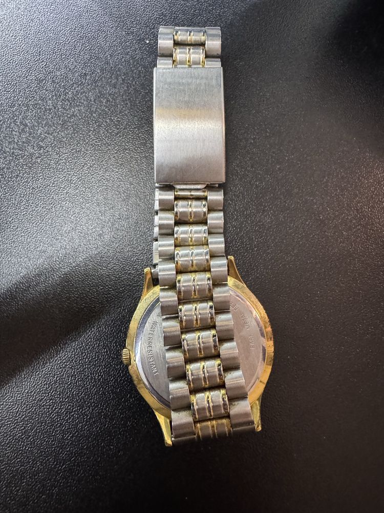 Sprawny zegarek Hamilton 9812 srebrno złoty