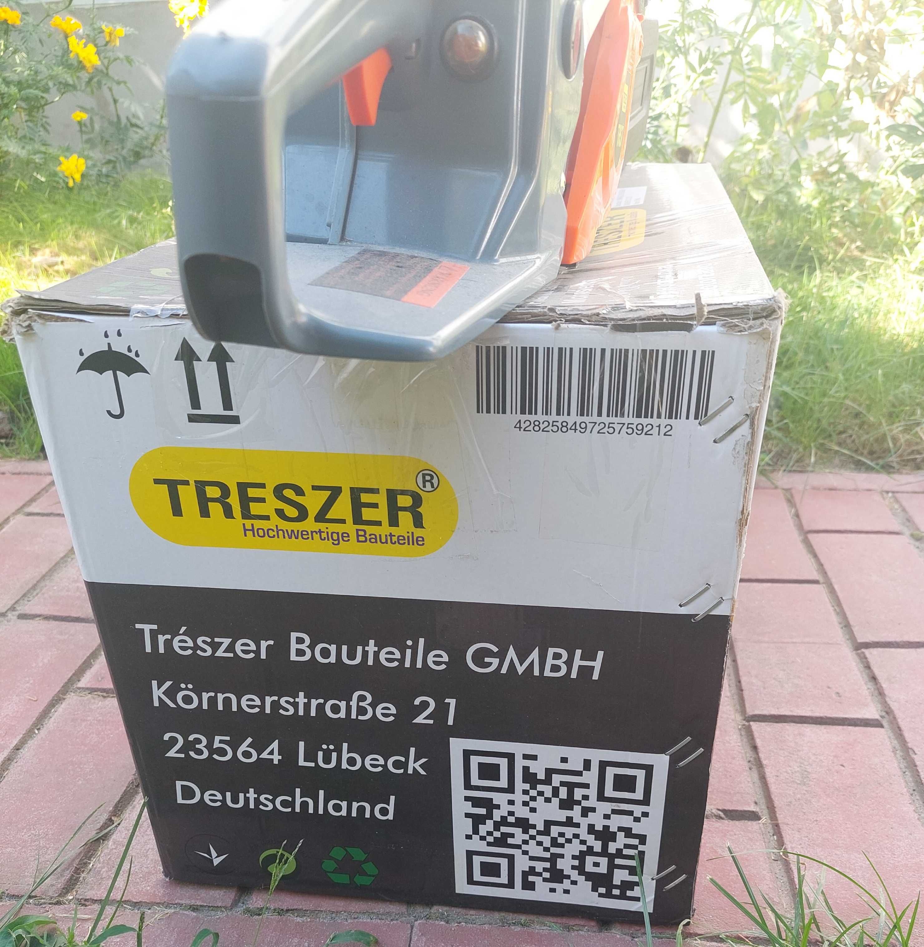 Бензопила TRESZER TRS7 52 кубика, 3,8кВт. шина 16", цепь 325-1,5-64зв.