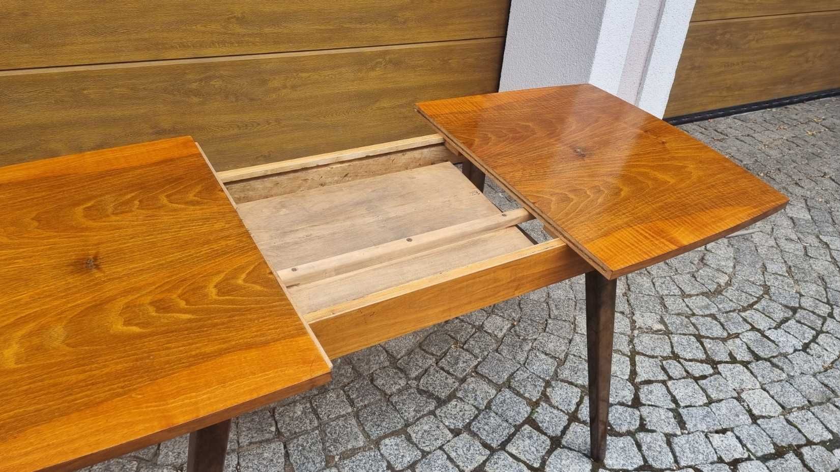 Stół i 4 krzesła Lejkowski Leśniewski 1326 Design PRL Mid Century