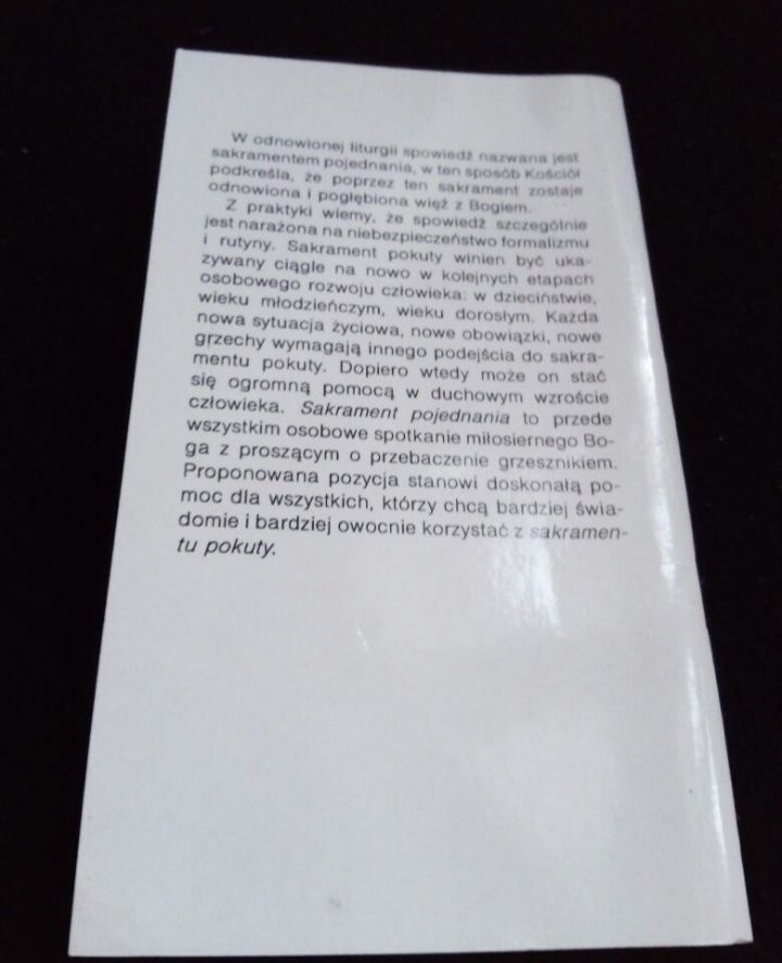 Dojrzałość Wiary Wprowadzenie do sakramentu pojednania J.Augustyn 1992