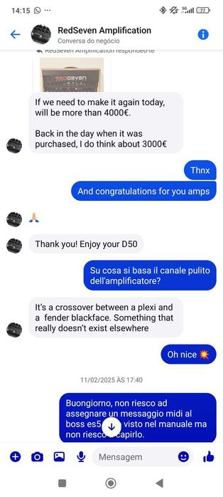 Redseven Duality 50 custom shop