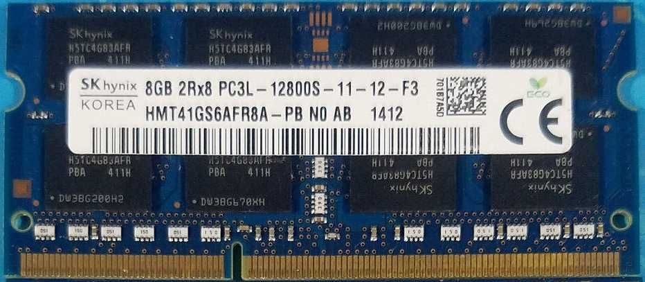 Оперативная память RAM 8GB 1.35v DDR3l-1600 12800 PC3l