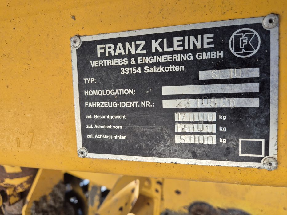 Kombajn do buraków kleine sf10