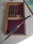 Caixa 6 facas Laguiole