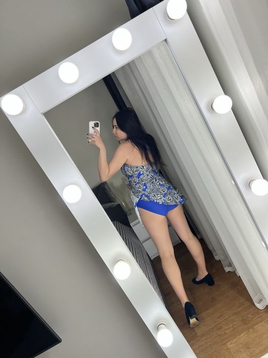 Батал суцільний купальник спільний злитний зі спідницею утяжкою