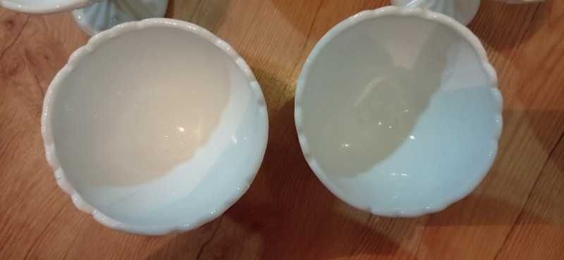 6 szt. z PRL wachlarze lattimo pucharek na nodze – HSG Ząbkowice