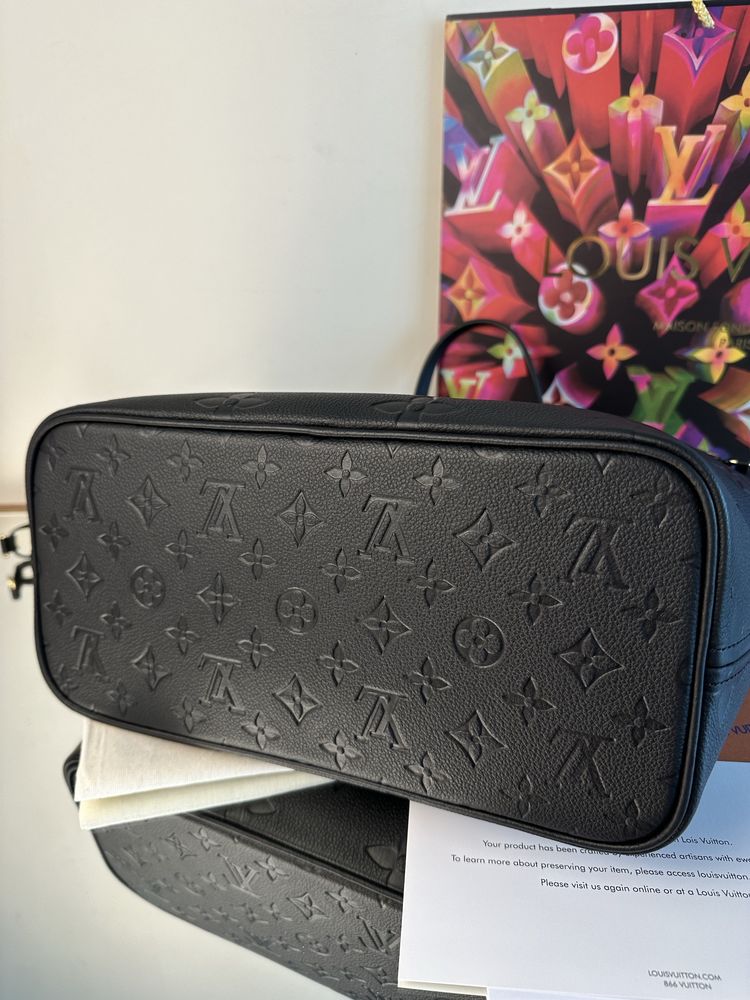 Torebka damska shopperka skórzana Louis Vuitton Neverfull skóra luks