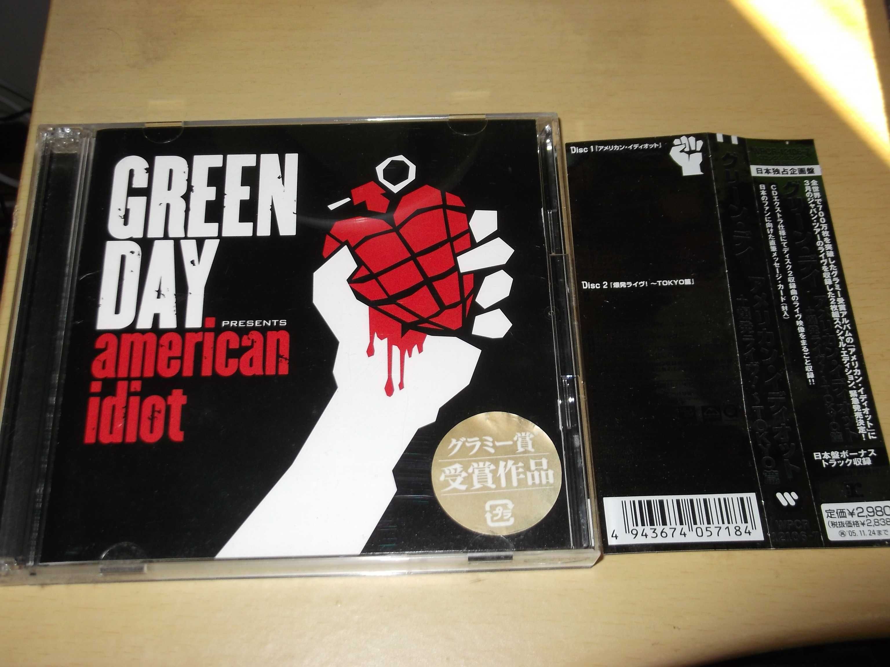 Edição Japonesa rara e dupla do American Idiot dos Green Day