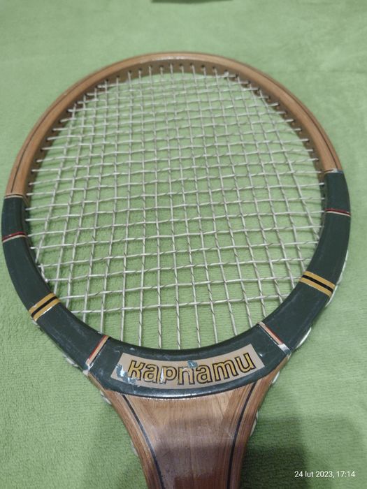 Rakieta drewniana do tenisa prl