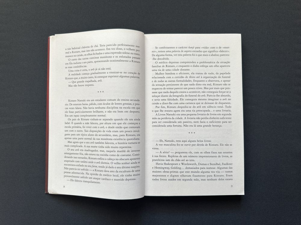 Livro de Sosuke Natsukawa- “O gato que salvava livros”.