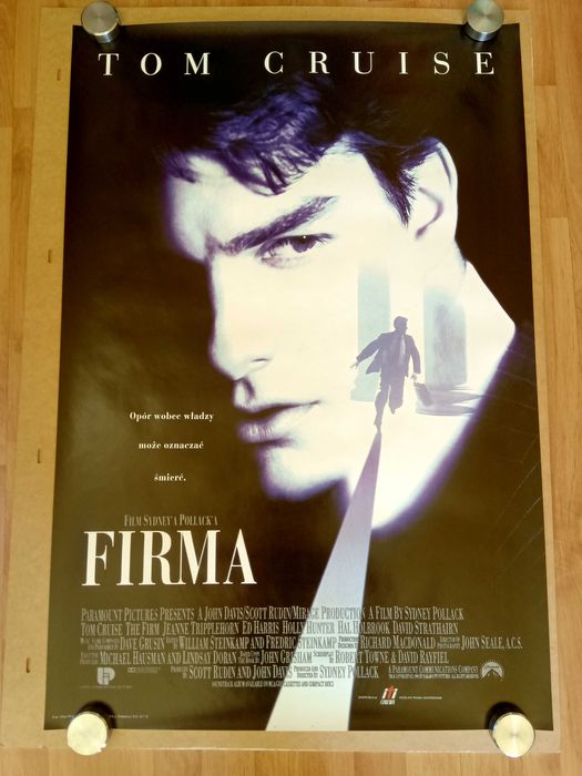 Plakat filmowy FIRMA/ Tom Cruise/ Oryginał z 1993 roku.