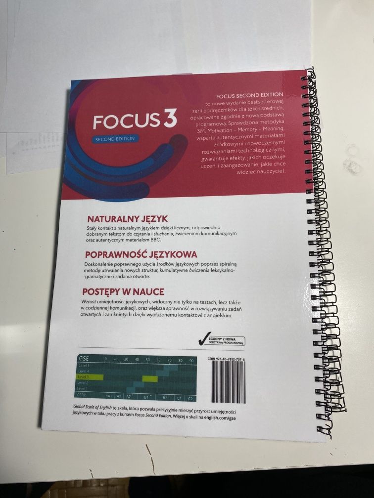 Sprzedam Focus 3 książka i zeszyt ćwiczeń::