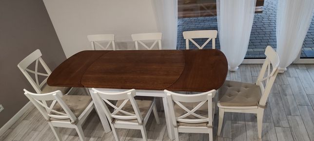 Stół do jadalni + 8 krzeseł