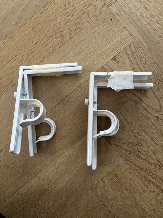 Ikea betydlig karnisz wspornik bialy 4szt
