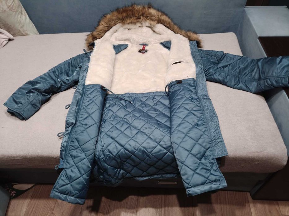 Зимняя женская удлиненная куртка Elyse Parka, Аляска серии N-3B