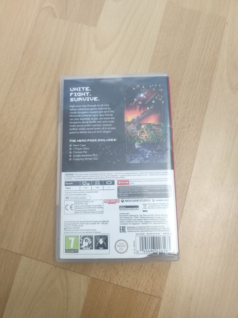 Mincraft Dungeons Nintendo Switch