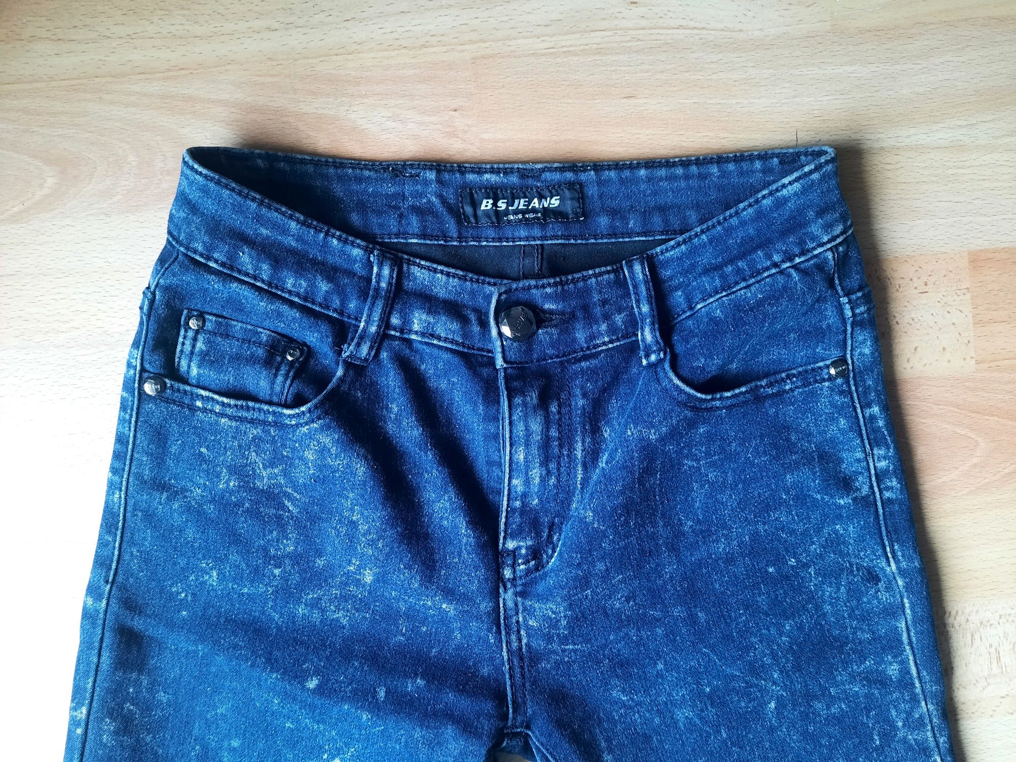 Spodnie a'la jeansowe niebieskie super stan
