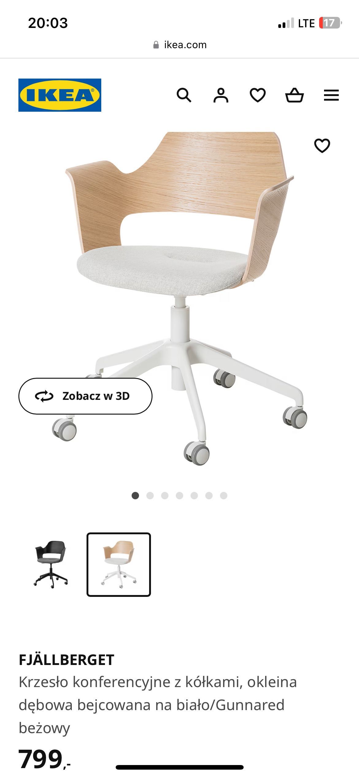 Krzesło ikea , stan idealny jak nowe