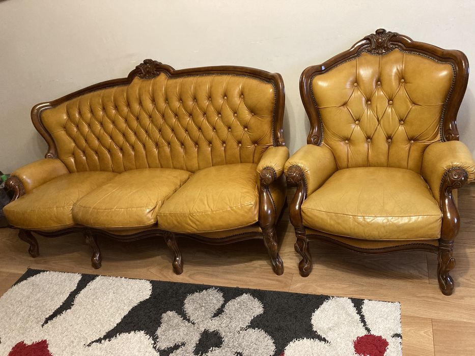 Шкіряні меблі в стилі бароко вживані
