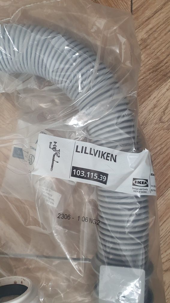 Lillviken Ikea rura odpływowa do zlewu kuchennego