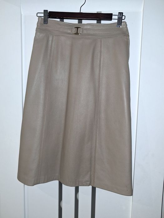 Шкіряна жіноча спідниця р.М