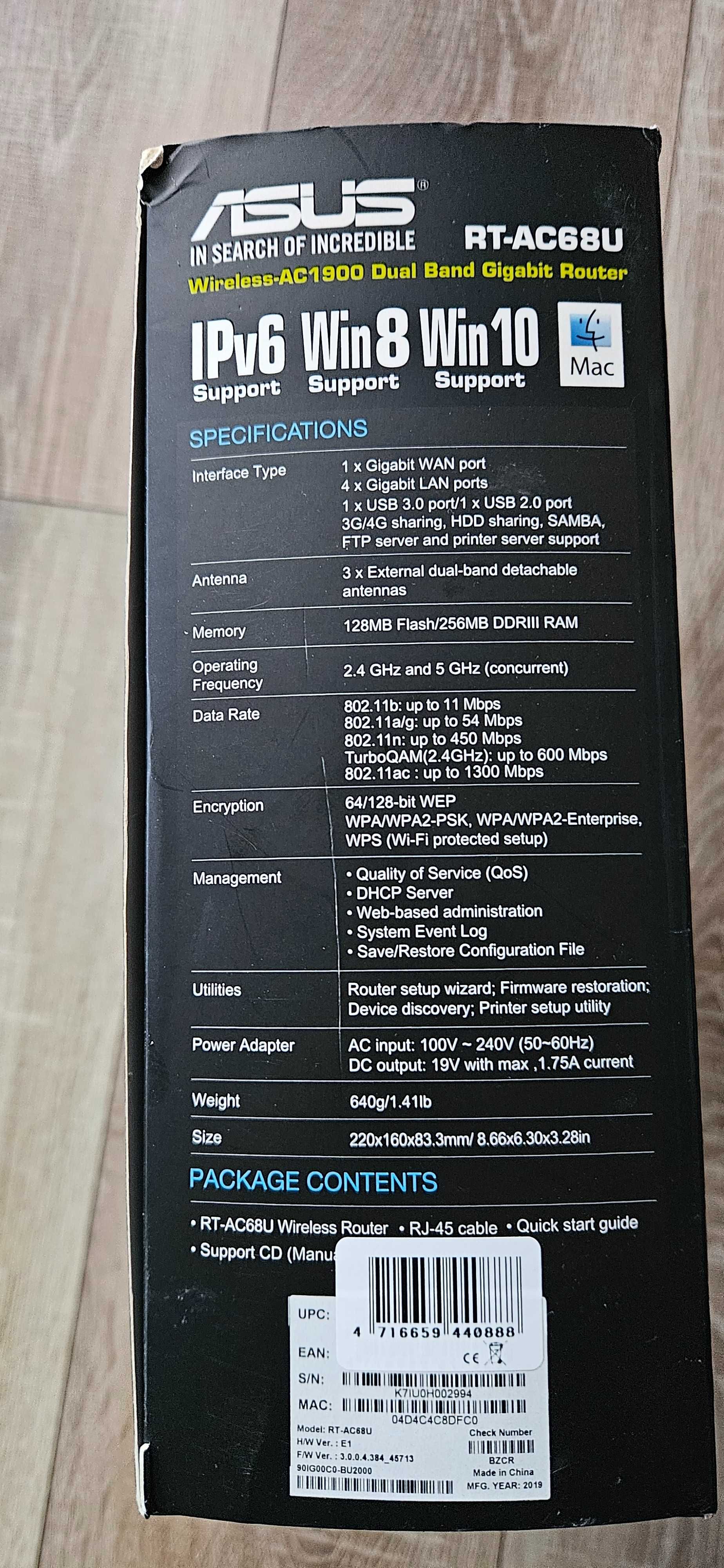 Asus RT-AC68U Router Wi-Fi