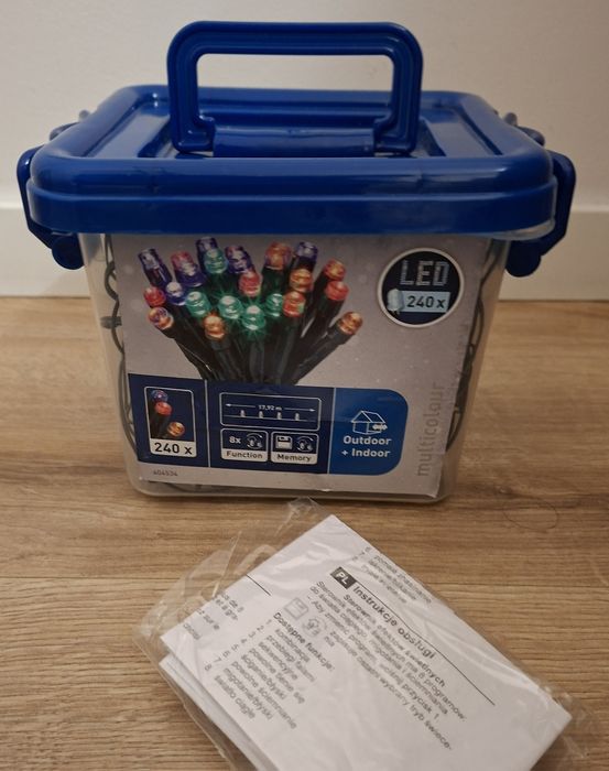 Świąteczna siatka kurtyna świetlna LED do wewnątrz i na zewnątrz