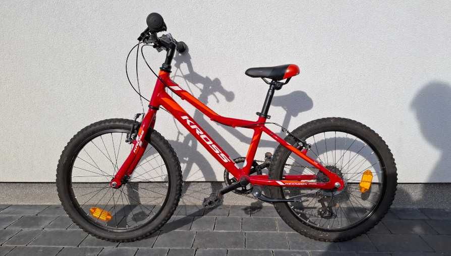 Rower Kross HEXAGON MINI 1.0 czerwony (rama 11', koła 20")