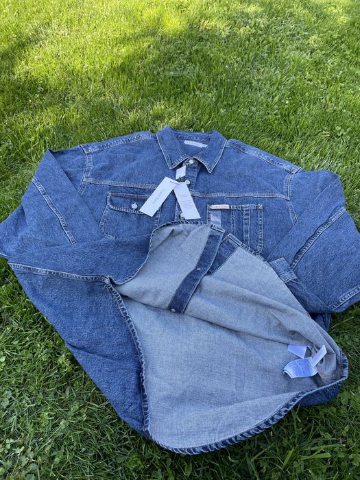 Calvin klein джинсовая куртка (ck blue denim jacket over)c америки М,L