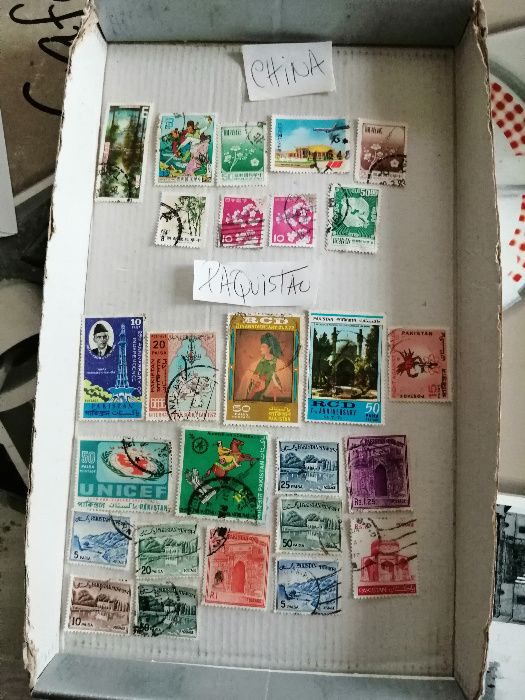 Lotes de selos de vários paises