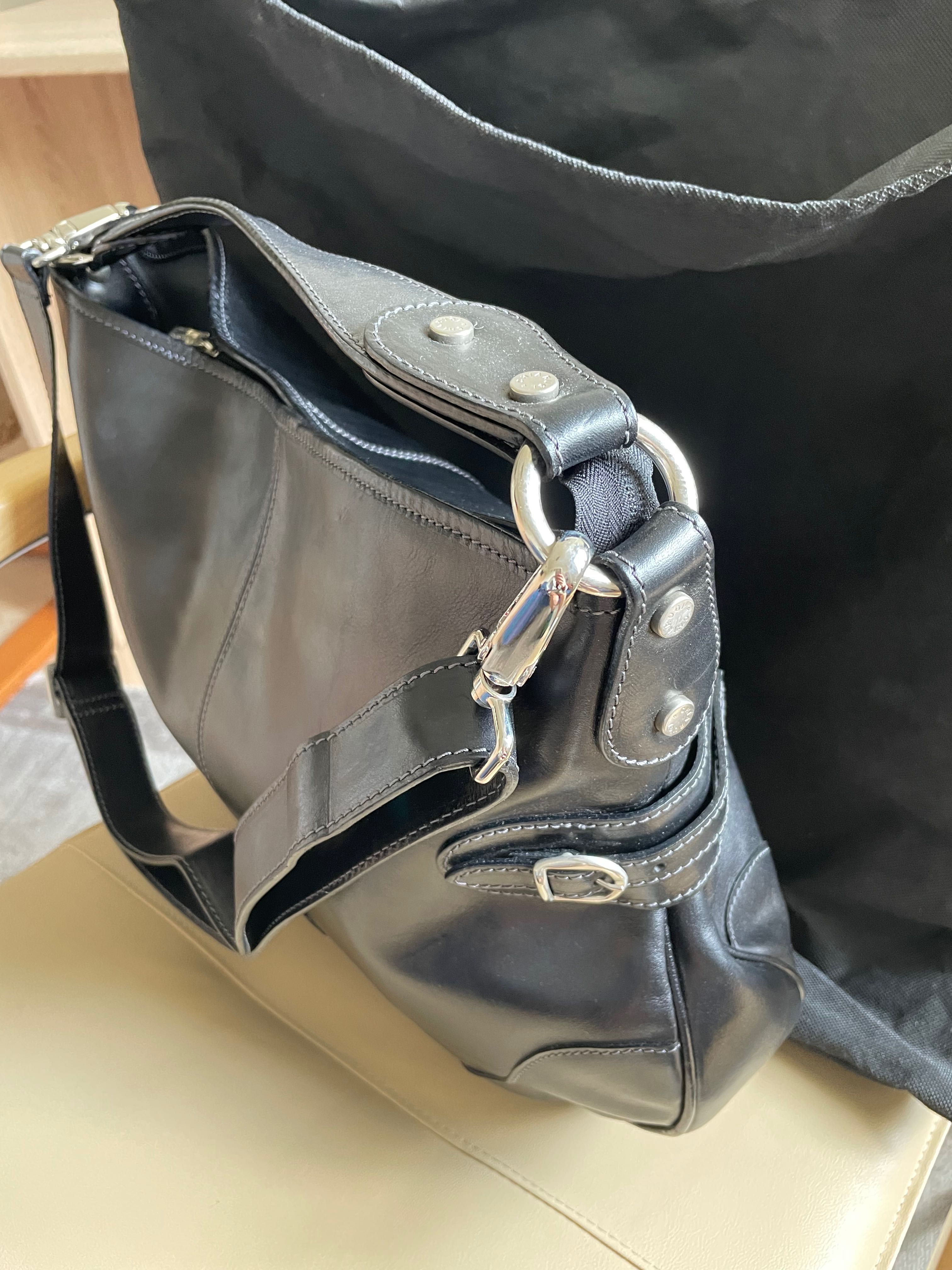 CHIARUGI Nowa oryginalna włoska skórzana torba L-XL mieści A4,dust bag