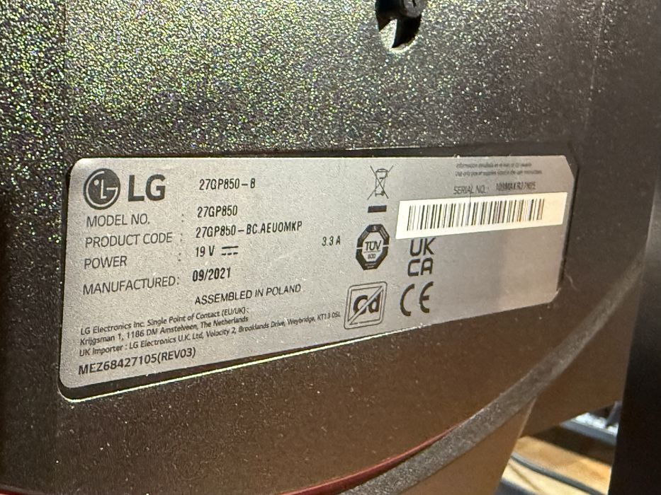 LG Monitor LG UltraGear 27GP850P-B