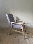Fotel lisek PRL vintage rwtro skandynawski fotel