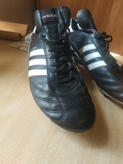 Бутси adidas kaiser 5, шкіряні, копачки для футболу 45-46 розмір