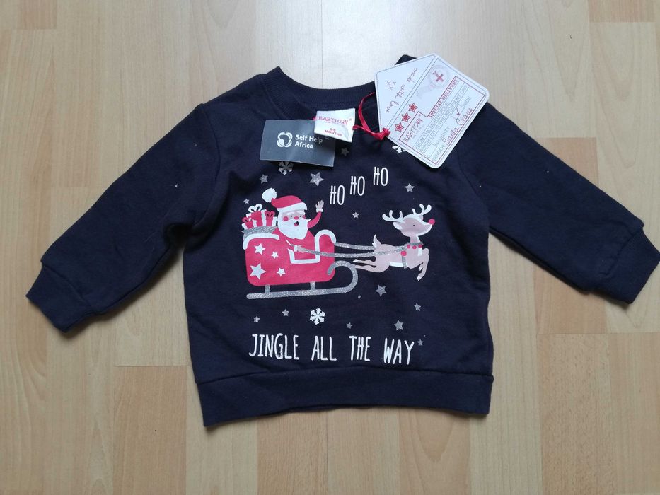 Nowa świąteczna bluzka chłopca 68-74 do sesji h&m next prezent święta