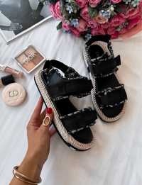 Sandaly damskie Christian Dior black